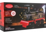 Interactive children's locomotive with storage space and lights