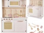 Cuisine enfant en bois MDF rétro boho 100 cm avec accessoires