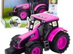 Roze batterijtractor met lichten en geluiden
