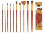 Set of School Art Brushes 10 pcs
