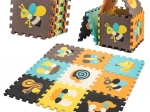 Tapis éducatif en mousse puzzle animaux 85 × 85 cm, 9 pièces