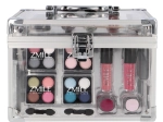 Zmile Acrylic cosmetic case – transparent 42-piece make-up set