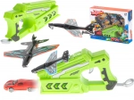 Abschusspistole mit Flugzeugen und kleinem Auto – 2-in-1-Set (3 Flugzeuge + Auto)