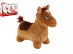 Pluchen springdier paard met geluiden, zithoogte 23 cm