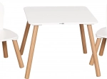 Children's wooden table with chairs Athena – white