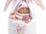 Llorens New Born Girl – realistic baby doll with full-vinyl body 40 cm
