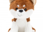Chien en peluche Shiba Inu marron-blanc 20 cm
