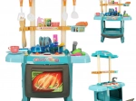 Fun kitchen for children with oven, burners, sounds and lights