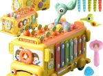 Interactieve Montessori bus 6-in-1 voor kinderen vanaf 18 maanden