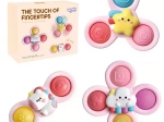 WOOPIE jeu pour enfant spinner cosmique pop-it jouet sensoriel rose, ensemble de 3 pièces