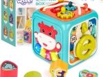 WOOPIE cube sensoriel interactif Montessori 6-en-1 avec boîte à formes