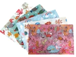 Plastic map met drukknoop 32 × 22,8 cm