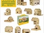 Houten bouwset VARIO MASSIVE mini – 91 onderdelen