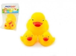 Set van 3 rubberen badeendjes
