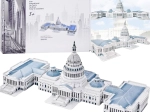 3D Puzzle Kapitol USA 132 Teile