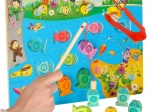 Holz-Magnetspiel Fische und Bienen Montessori 3-in-1