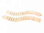 Flexibele houten rail 2 stuks BIGJIGS RAIL