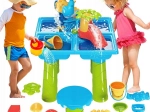 Woopie tafel-water speelgoed 2-in-1 zandbak met stoeltje XL Aquapark
