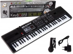 Instrument électronique à clavier avec microphone et radio FM, 61 touches