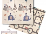 Tapis éducatif pliable en mousse rue/forêt