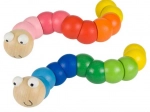 Bigjigs Toys Colorful Wooden Worm – Blue