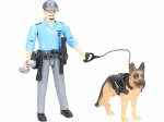 Bruder Bworld police officer with dog