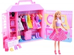 Anlily doll with portable wardrobe and fashion accessories