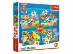 Puzzel 4v1 Paw Patrol Rennende Hondjes