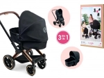 Puppenwagen Cybex 3 in 1 schwarz