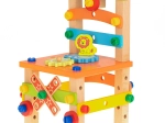 Holz-Baukasten – Werkstatt-Hocker, 49 Teile