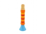 Houten kleurrijke fluit 12 cm voor kinderen