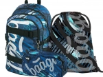 Školní set BAAGL Skate Struktury – rugzak, etui en gymsack