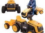 EVO elektrische kindertractor JCB met aanhanger