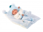 Llorens New Born Boy – realistic doll with full vinyl body 35 cm