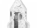 Cardboard rocket for children to build themselves