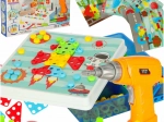 Creatieve bouwset met boormachine in koffer, 261 onderdelen