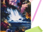 5D diamanten schilderen – waterval 30 × 40 cm
