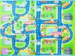 Faltbare Kinder-Schaumstoff-Spielmatte mit Straßenmotiv 160 x 130 cm