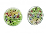 Pocket Football Puzzle – Double-Sided Marble Game (Ø 9 cm)