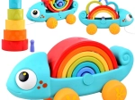 Rainbow Chameleon Montessori Toy 18m+