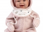 Llorens New Born realistic baby with sounds, soft fabric body, 44 cm