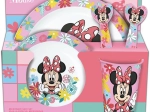 Kunststof kinderservies MINNIE, 5 stuks