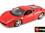 Ferrari 458 Italia rood model van Bburago