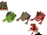 Silicone finger puppet dinosaur, 3 colors