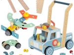 Holz-Lauflernwagen-Auto und Mini-Werkstatt STEM TOOKY TOY