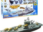 Large military aircraft carrier – playset with planes and vehicles