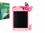 Tablette de dessin LCD rose avec motif licorne 19,5 × 29 cm