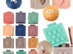 Sensorische zachte blokken en ballen, educatieve set 15 stuks