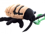 Porte-clés cafard siffleur en peluche – 10 cm