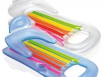 Opblaasbaar drijvend ligbed met rugleuning en bekerhouder INTEX